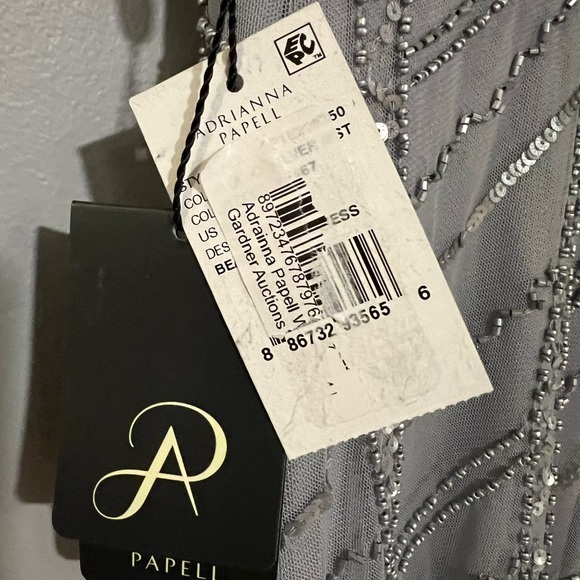 NWT Adrianna Papell size 4 beaded dress midi dress - Picture 5 of 5